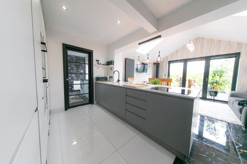 Kitchen, living and dining space