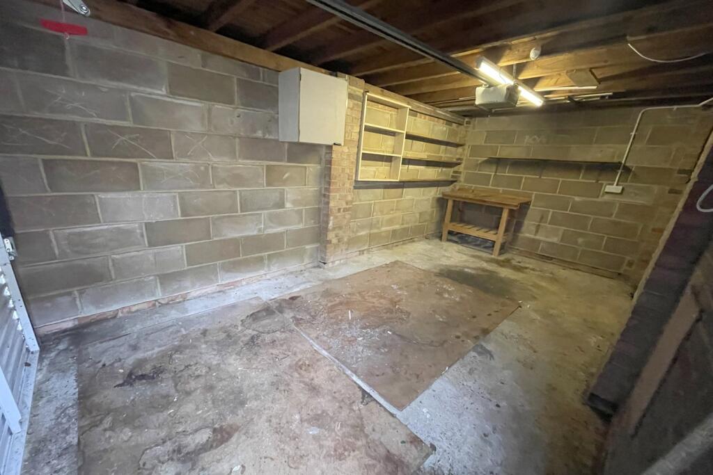 Inside garage