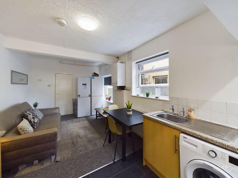 kitchen and living area