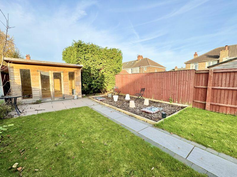 Summer house and play area