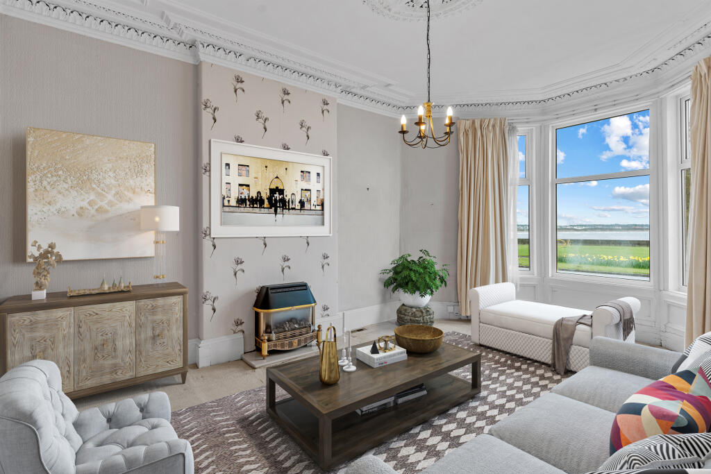 Living Room Virtually Staged