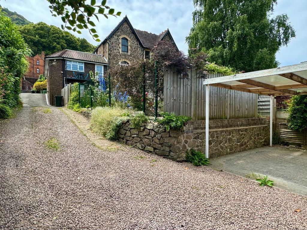 Rear of the cottage, garden &amp; parking