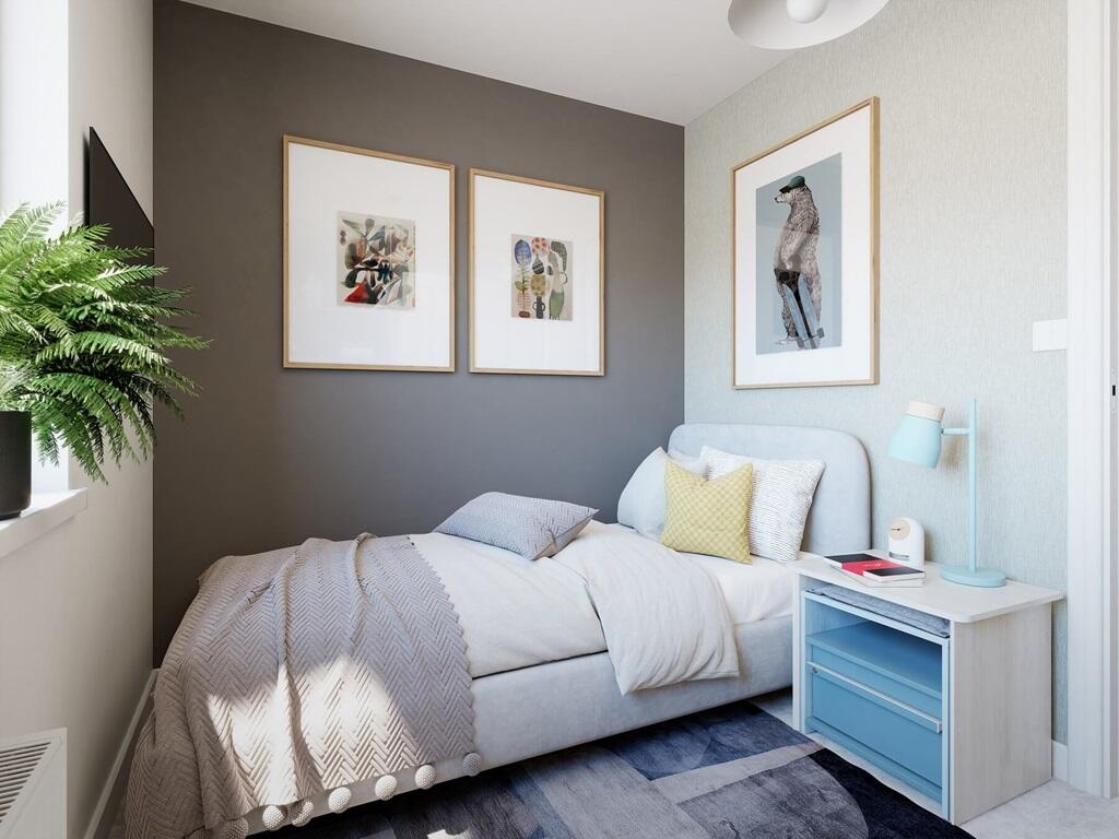 Bedroom 3 is perfect for a child's room, home office or a gym