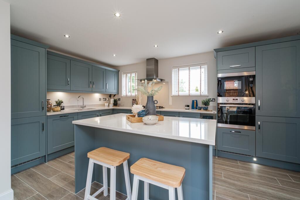 Interior view of the kitchen &amp; breakfast area in our 4 bed Alderney home