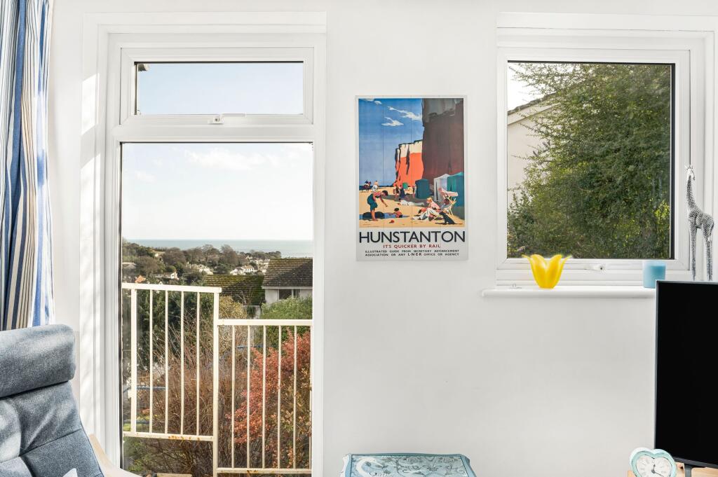 Sea view from living room