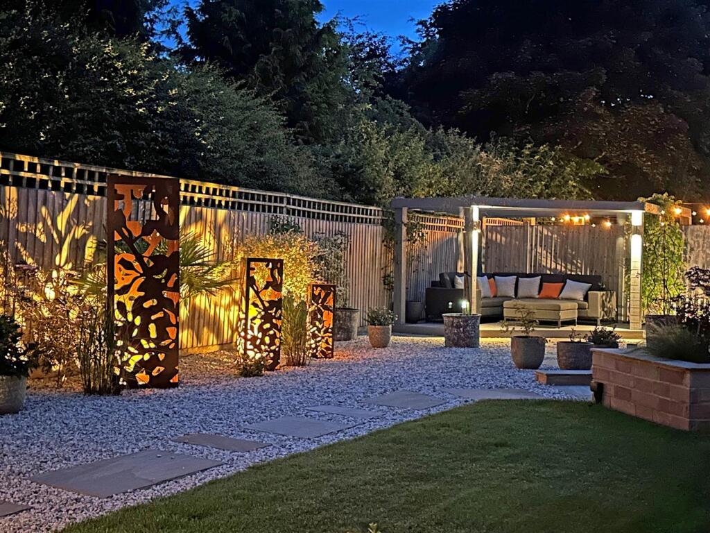 Garden at night