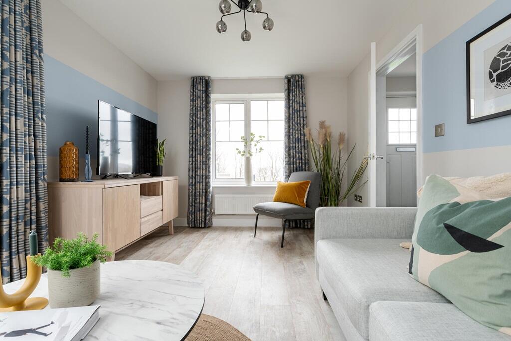 Plenty of space for everyone to unwind in front of the TV