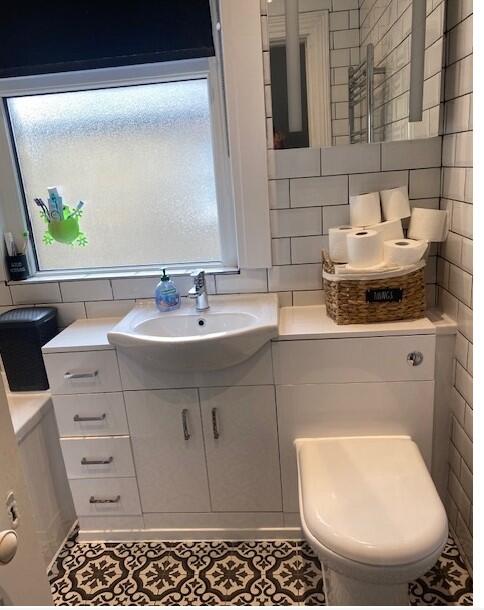 Fully Tiled Bathroom