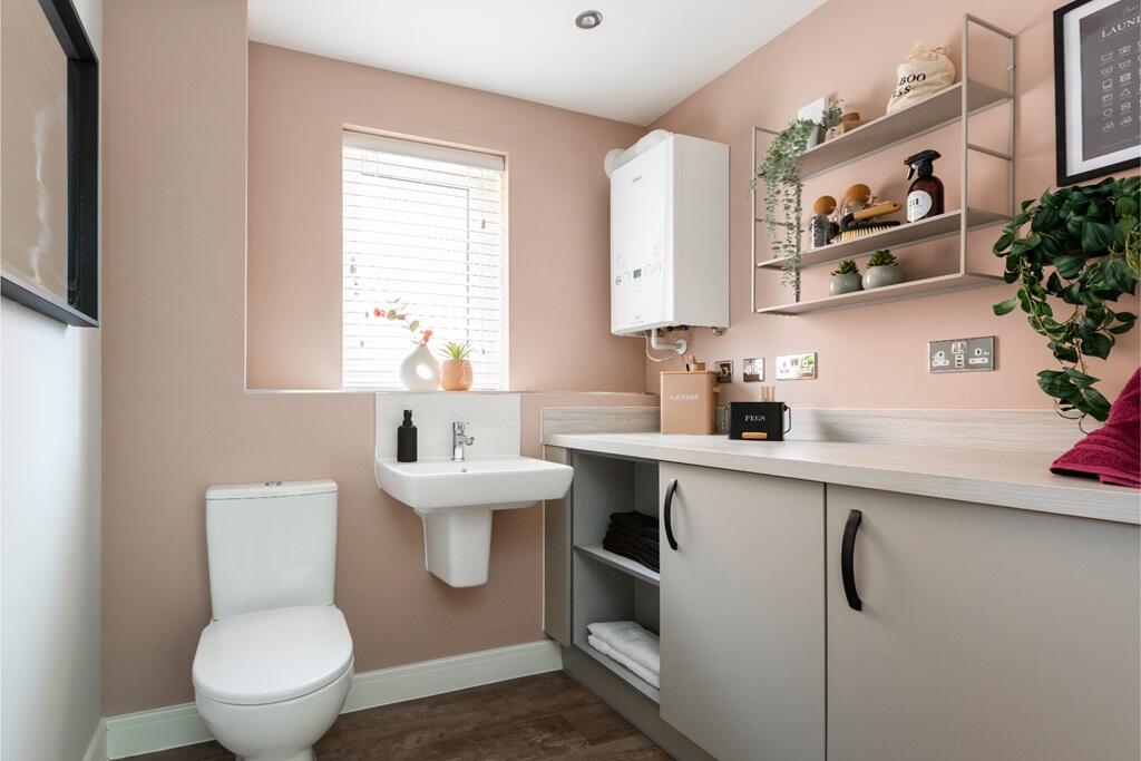 A handy cloakroom utility on the ground floor