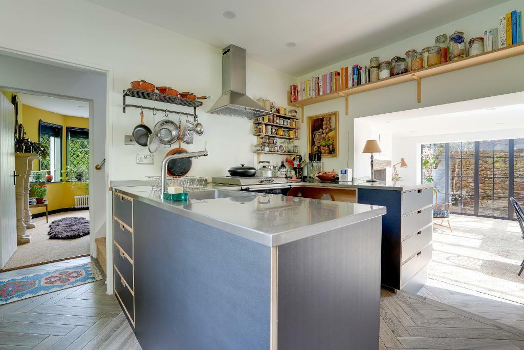 Sociable kitchen and sitting room
