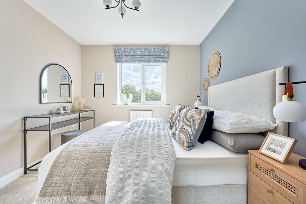 The second bedroom is ideal for guests