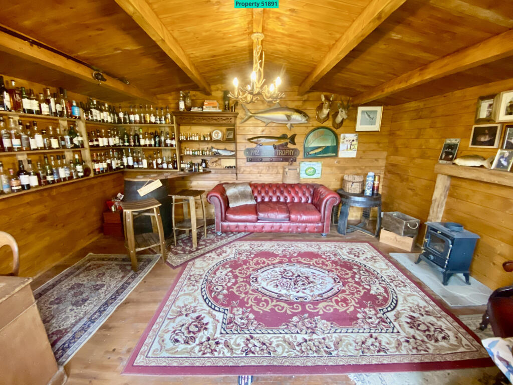 Log cabin interior