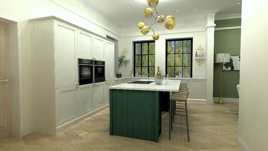 Bespoke kitchen with fitted appliances