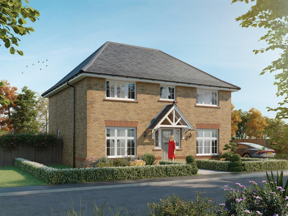 External CGI with brick of the Harrogate, a 4 bedroom house