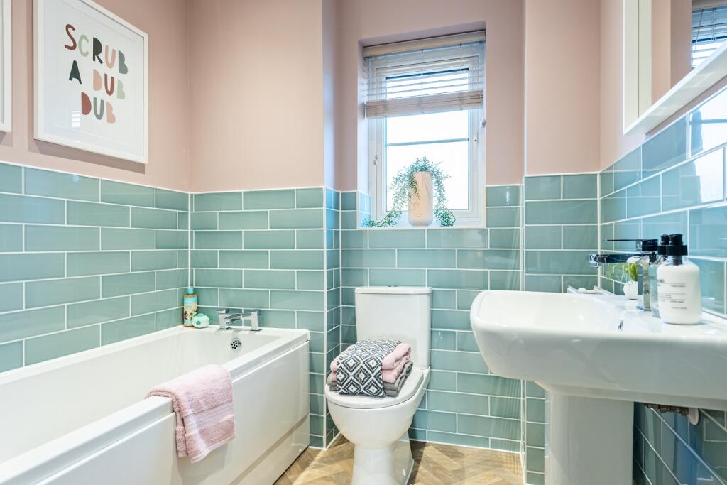Modern family bathroom