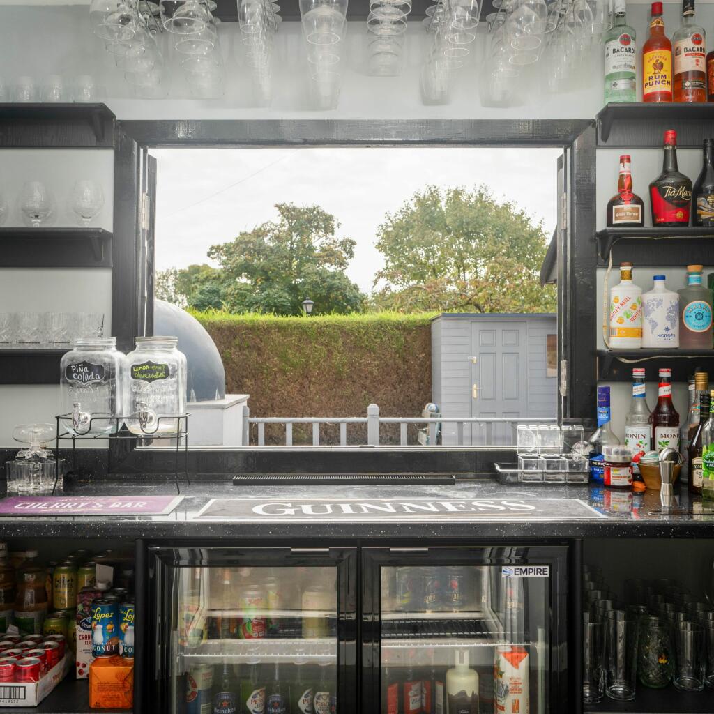 Bar on patio