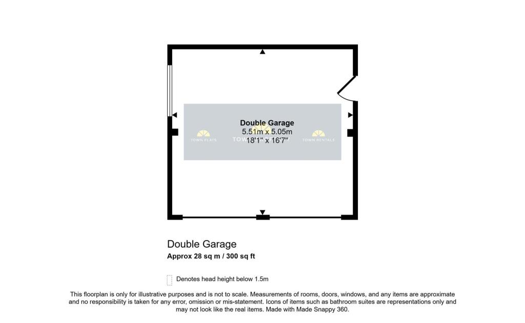 The Close, Huggetts Lane - Detached Double Garage.