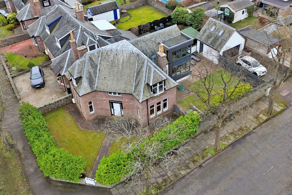 Aerial view of property