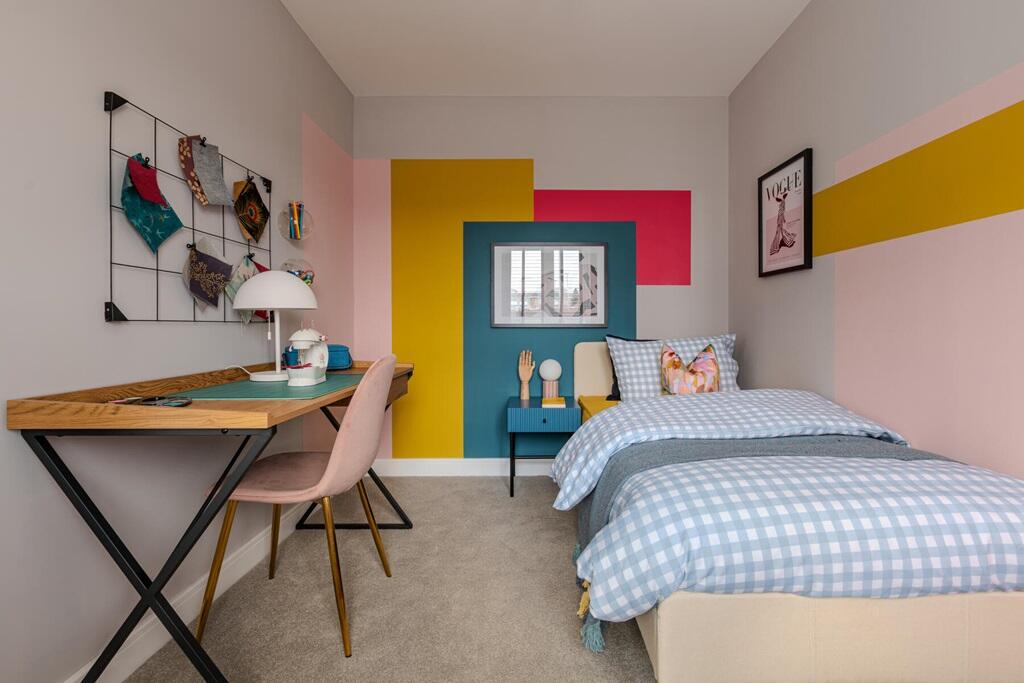 A third bedroom could also be used as a home office or nursery
