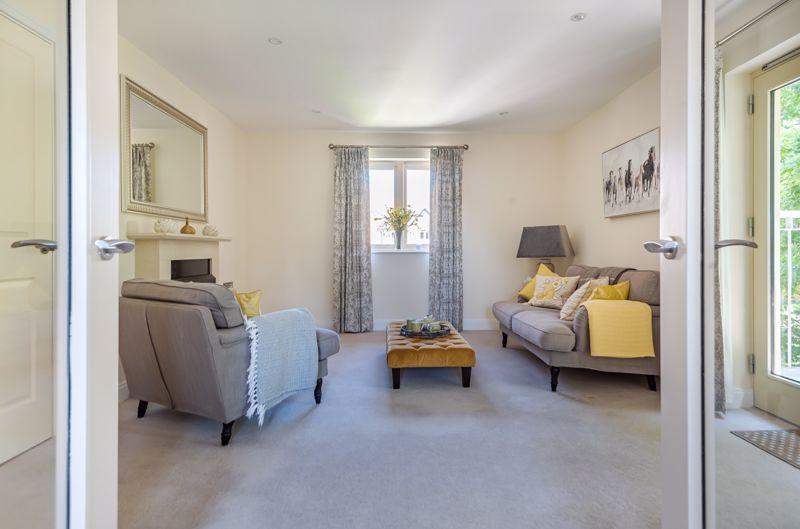 Living/dining room from kitchen entrance