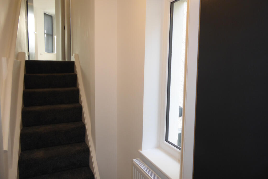 Split level hallway