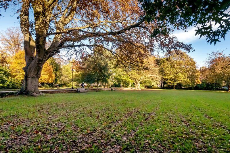 View of Victoria Square gardens