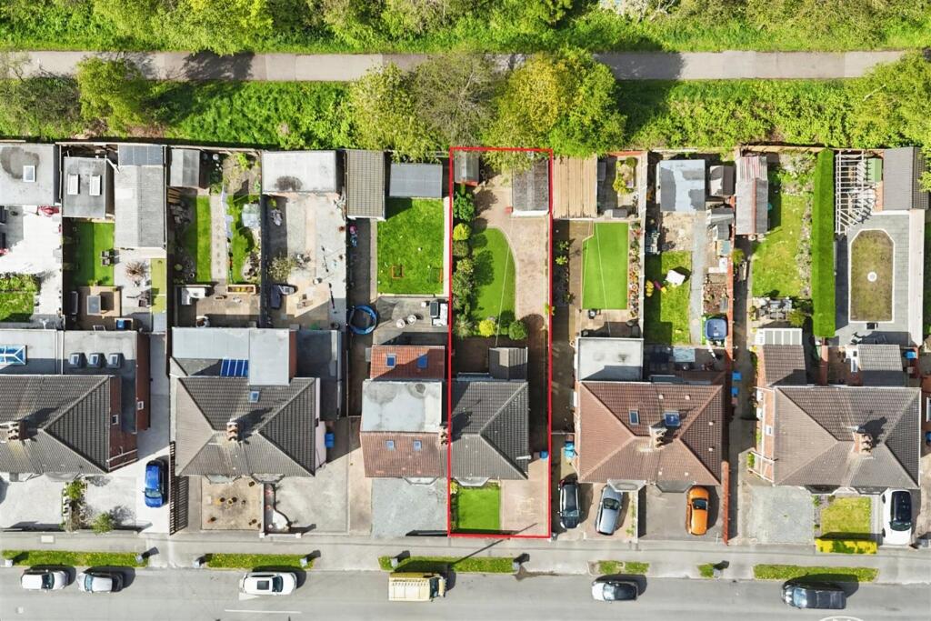 Aerial view of the property