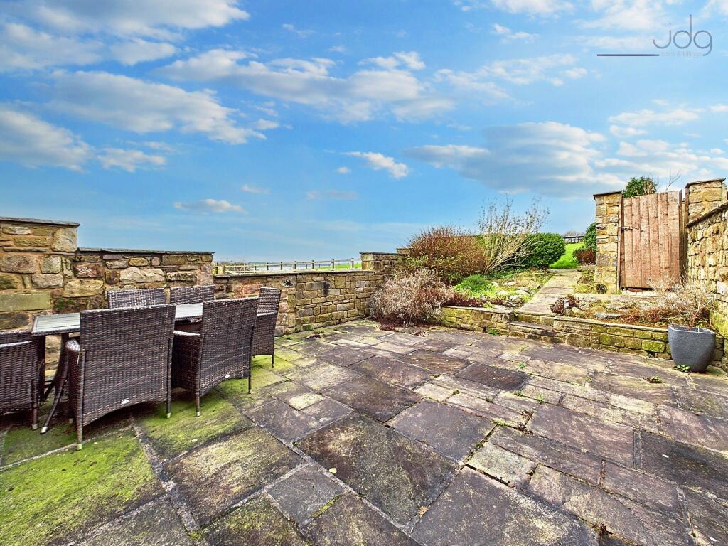 Flagged Seating Area with Views