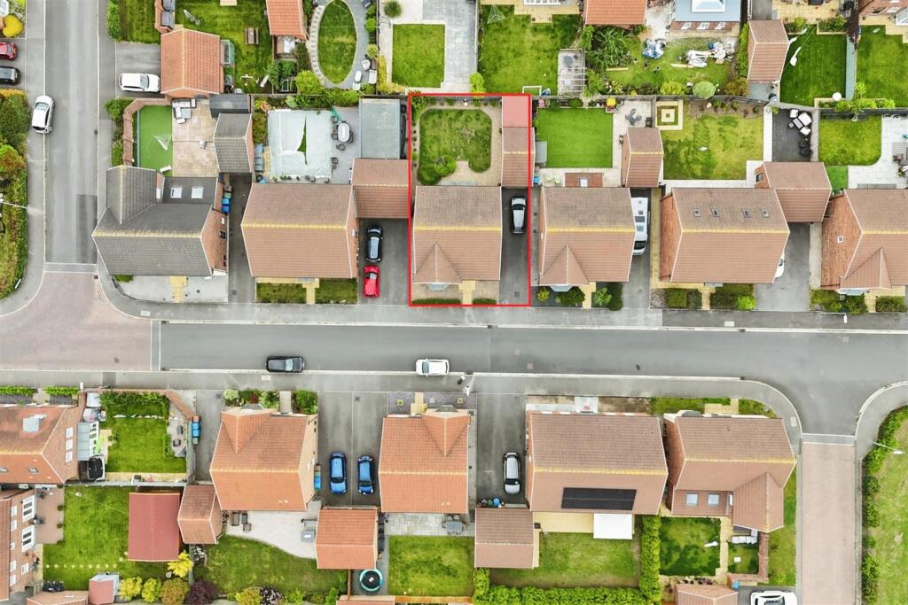 Aerial view of the property