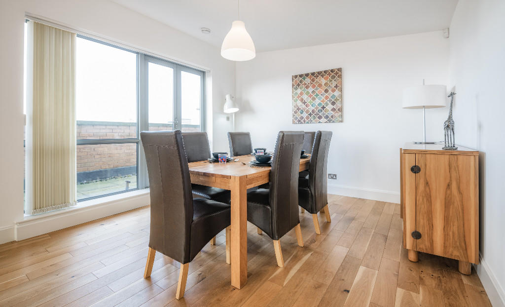 Bright dining area