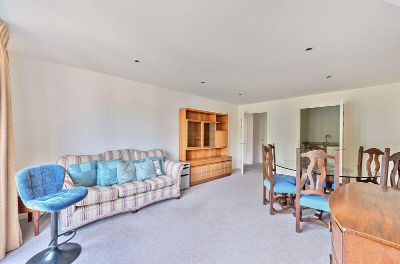 Living/dining room through to kitchen