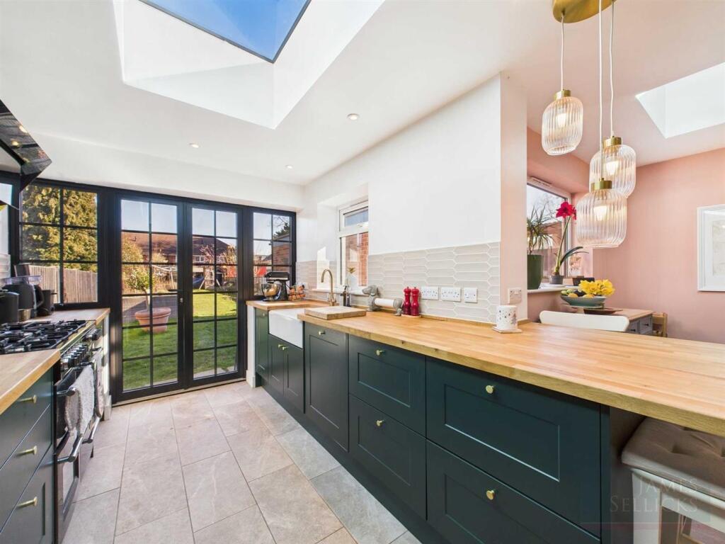 Open plan living dining kitchen