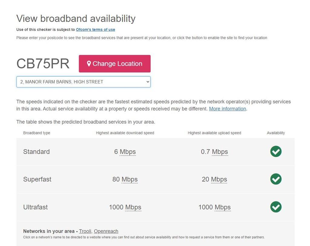 broadband speed