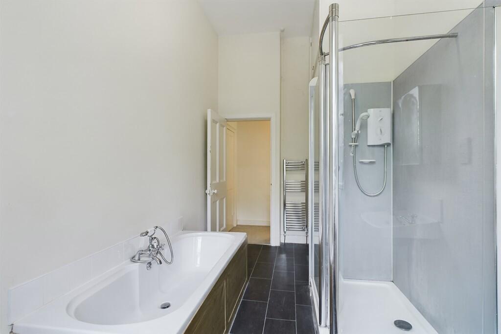 Bathroom with sho...