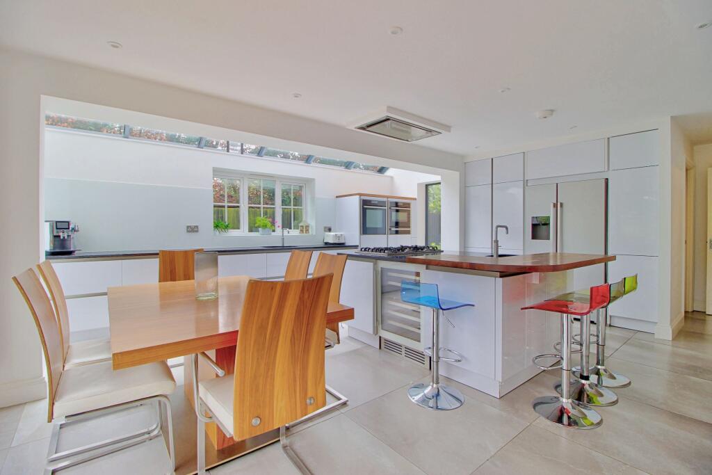 Light-filled kitchen with under floor heating