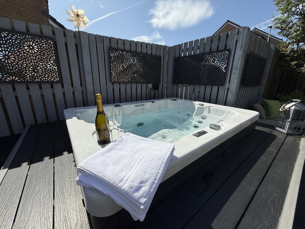 Space for hot tub