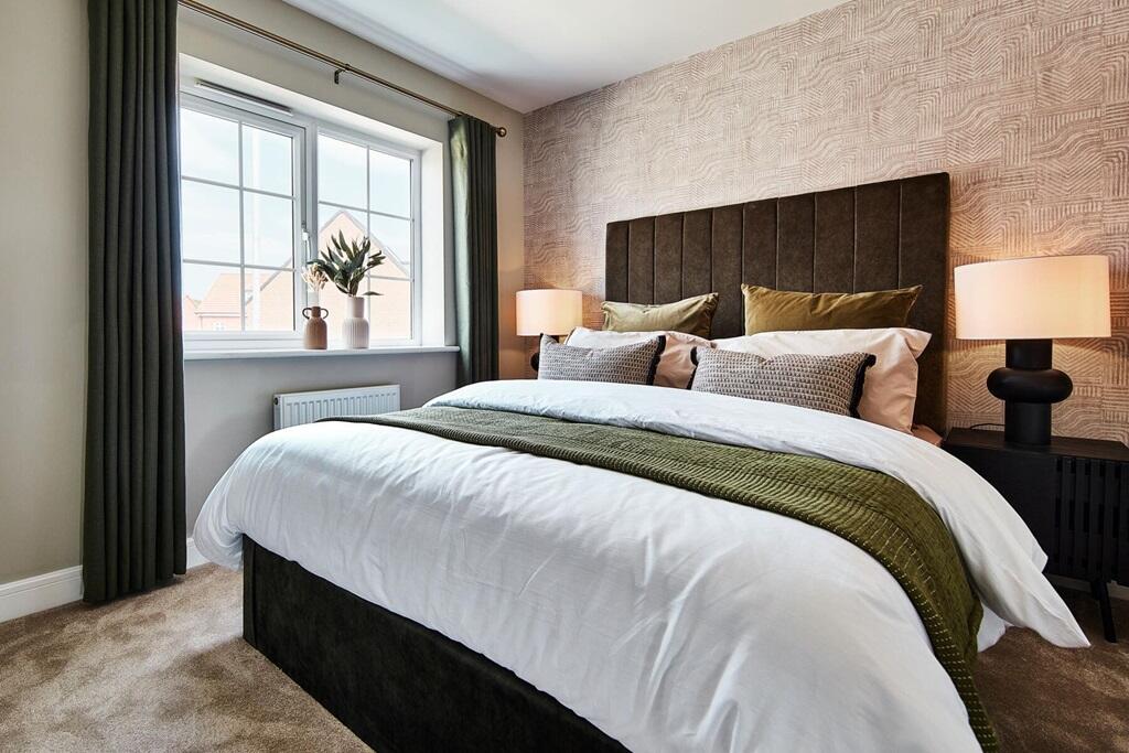 The Gosford has two double bedrooms, with space for storage