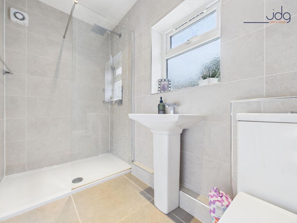 Ground Floor Bathroom with separate walk in shower