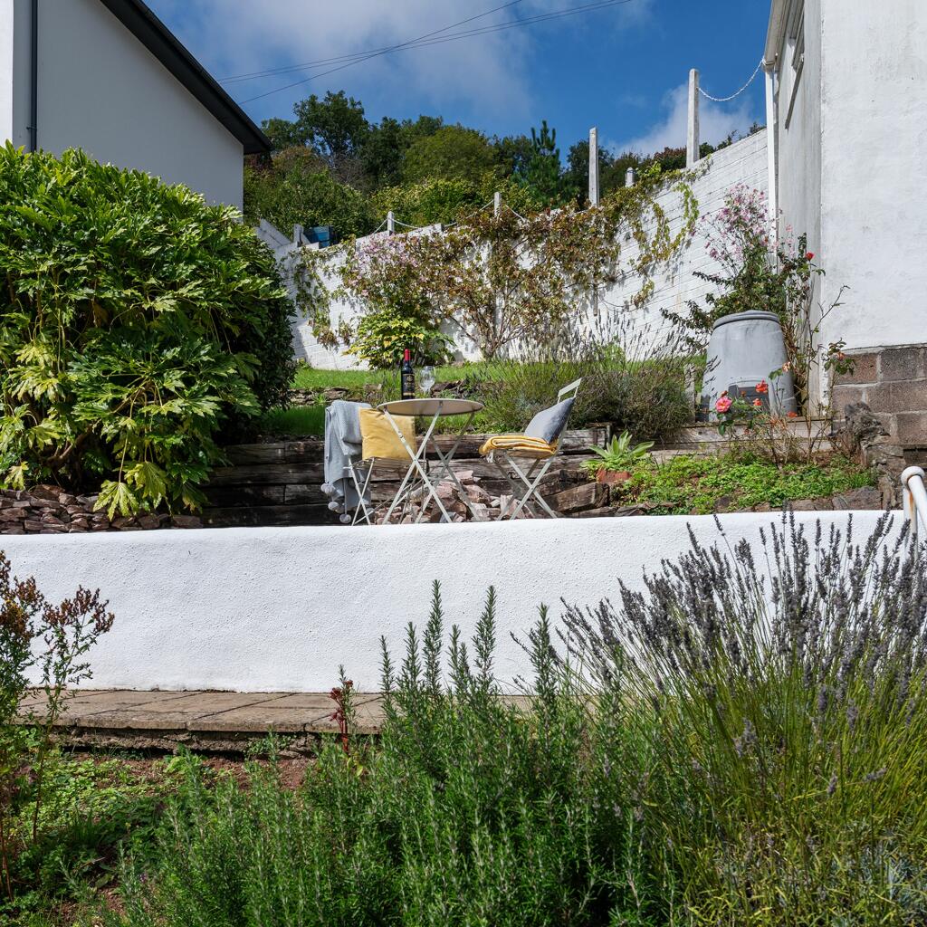 Whitfield, Victoria Rd, Dartmouth Rear Terraced Garden