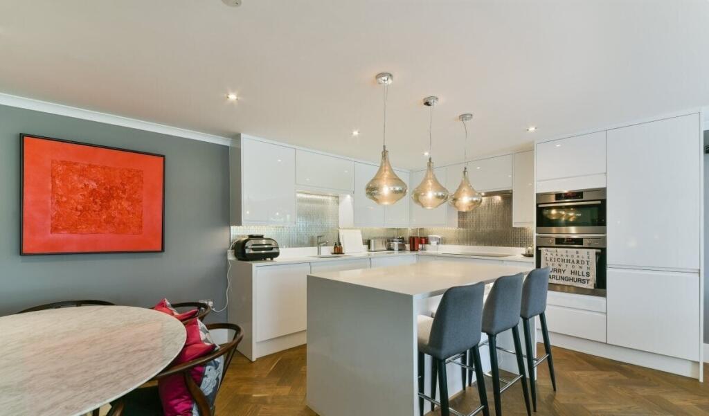 kitchen island area
