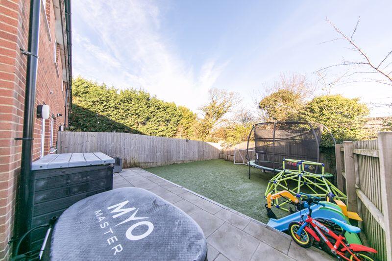 Private low maintenance garden