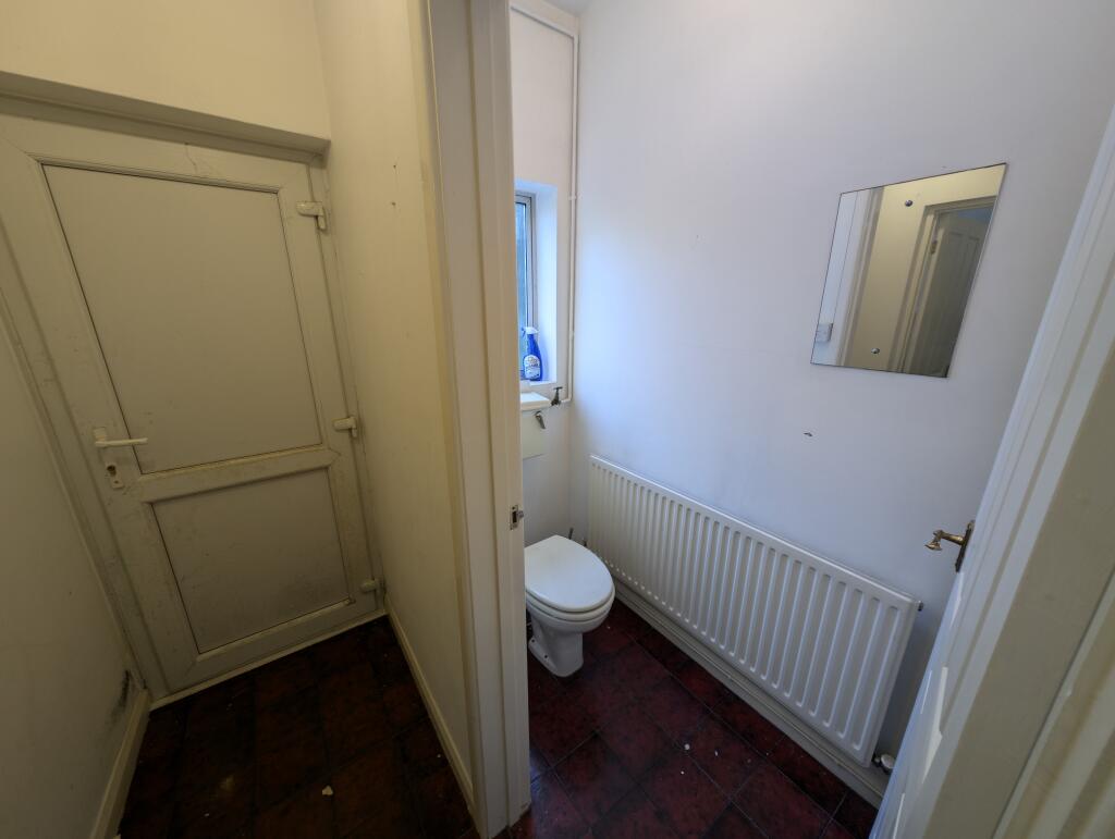 Back door and downstairs WC