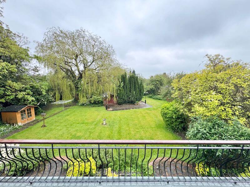 Balcony to rear garden view 2
