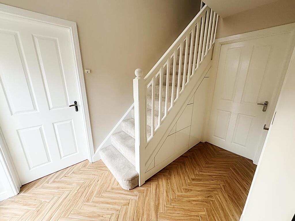 Stairs to first floor Landing