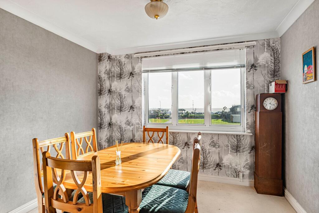 Dining area with sea views