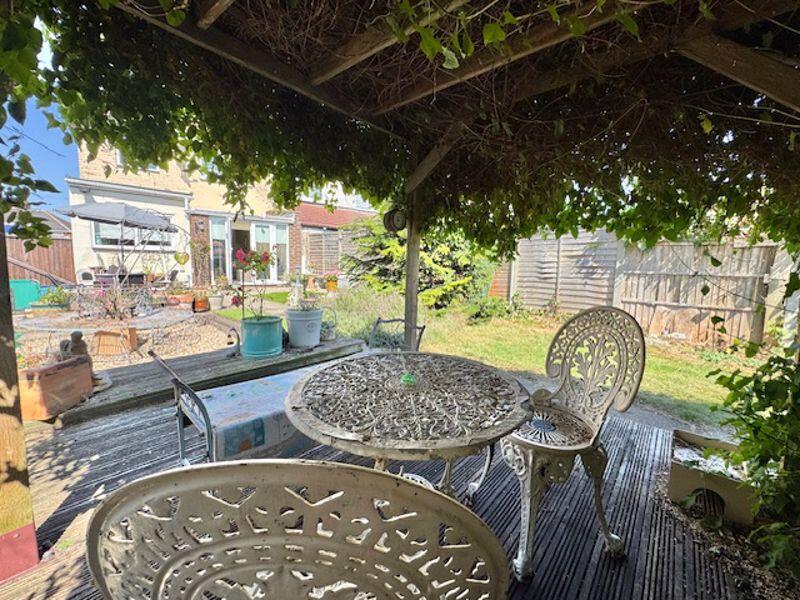 Pergola and raised deck