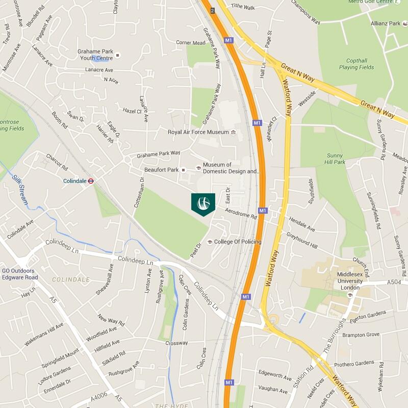 Map Colindale Garden