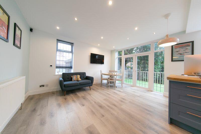 Open plan kitchen, living and dining ...