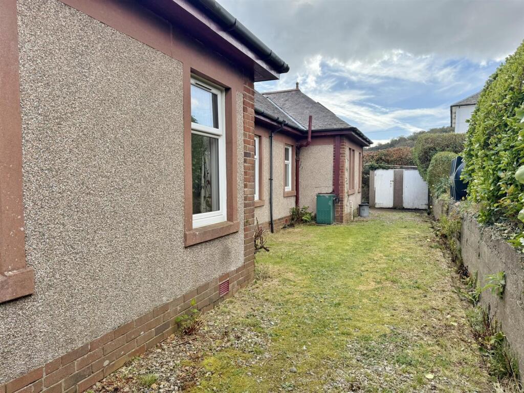 Rear garden and out building