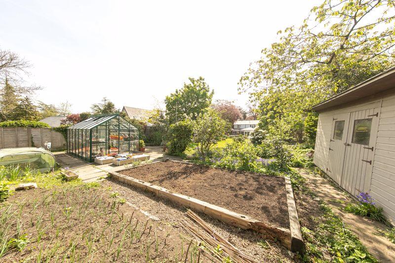 Veg plot to rear of garden